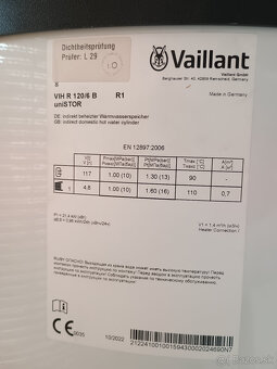Predám bojler Vaillant uniSTOR VIH R 120/6 B - 2