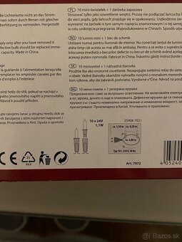 Vianočné svetielka/svetelná miny reťaz 10+1 - 2