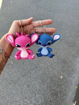 Párové prívesky Stitch a Angel - 2
