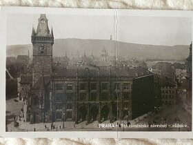 pohľadnice: PRAHA - radnice 1930 / HYDROSTAV - Krpáčovo 1975 - 2