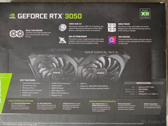 Graficka karta MSI GeForce RTX 3050 VENTUS 8GOC - 2