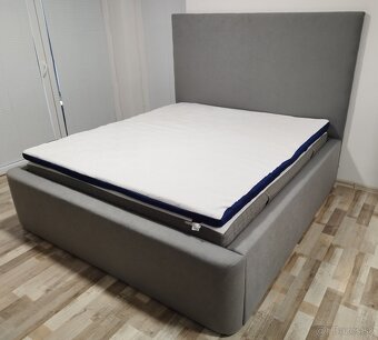 manzelska postel siva, 180x200x68 cm - 2
