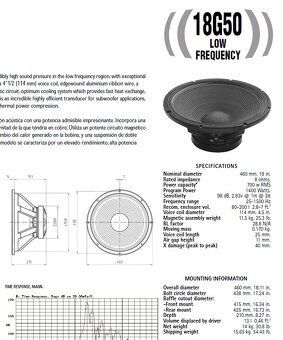 Aktívny subwofer 18 - 2