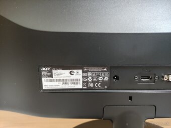 Predám monitor Acer S240HL - 24" Palcov (61cm) Full HD - 2