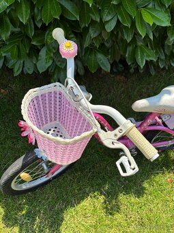 Dievcensky bicykel 16’’ s kosikom a stojanom - 2
