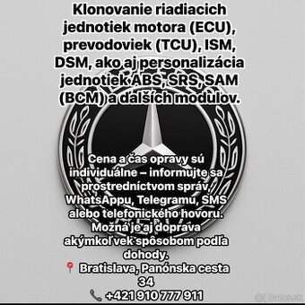 Klonovanie riadiacich jednotiek motora - 2