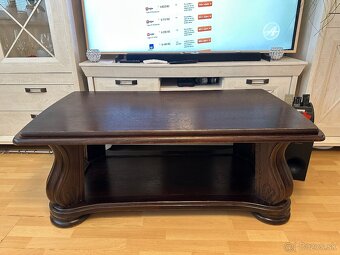 Masívny dubový konferenčný stolík - 2