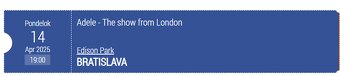 Adele - The show from London 14.04.2025 Edison Park BA - 2