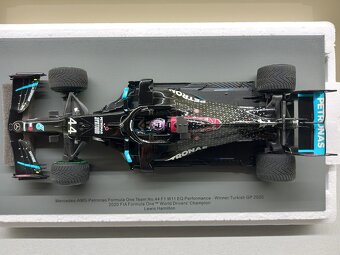 F1 MERCEDES W11 HAMILTON VÍTĚZ GP TURECKA 2020 SPARK 1:18 - 2