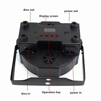 LED par RGBW 4v1 12x18W LED par DMX Wifi - 2