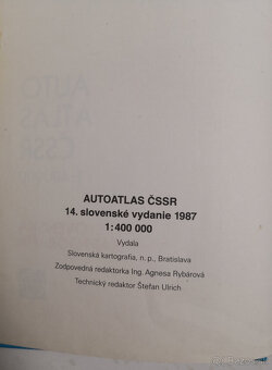 Autoatlas ČSSR 14. slovenské vydanie - 2