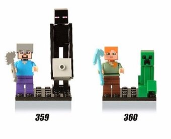 MINECRAFT 12 ks sada postaviciek - 2