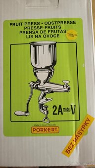 Predám lis na ovocie Porkert - 2