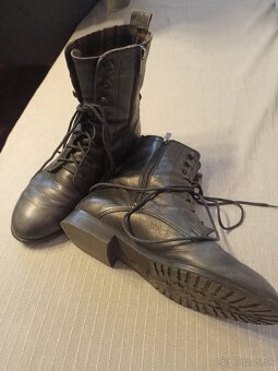 Čižmy koža tmavomodré č. 39 - 2