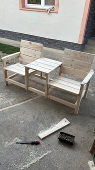 Drevenná lavica - 2