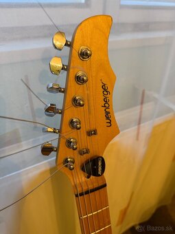 Weinberger elektrická gitara – sunburst / čierny pickguard - 2