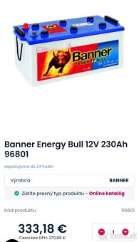 Trakčná batéria Banner Energy Bull 968 01, 230Ah, 12V (96801 - 2