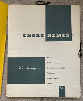 6 farebných litografií Endreho Nemesa, 1953 - 2