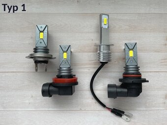 H7 led (H1,H3,H4,H8,H11,HB4..) kvalitné, silné a neoslňujúce - 2