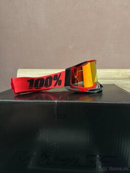 Okuliare 100% Racecraft2 Red Mirror Red Lens - 2