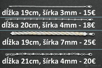 Dámske strieborné náramky - 2