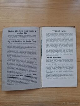 Vysoké Tatry turistický sprievodca 1930 - 2