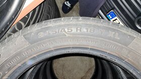 Predám letné pneumatiky continental 245/45 R18 - 2