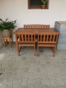 Záhradné sedenie, drevené - 2