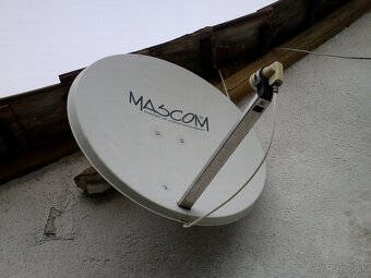 Predám hliníkovú sat. parabolu MASCOM s motorom a držiakom - 2