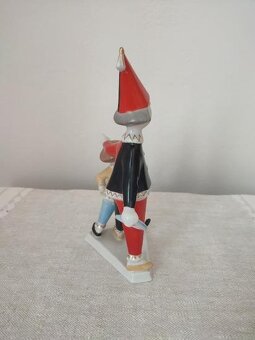 Holloháza Pierrot klaun porcelánová soška - 2