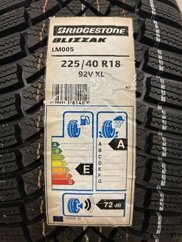 225/40 R18 92V XL zimná Bridgestone Blizzak LM005 - NOVÁ - 2