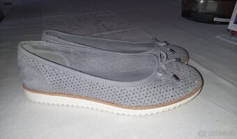 Dámske - dievčenské poltopánky - balerínky č. 38 - 2