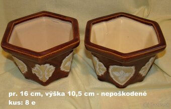 ČREPNÍKY, BONSAJ, OBALY NA KVETY - RETRO - 2