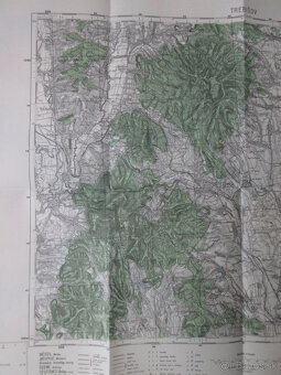 Mapa Trebišov, Vyš. Myšľa, Sečovce, Veľké Ozorovce 1936 - 2