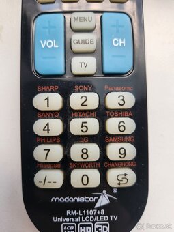 Univerzálne diaľkové RM-L1107 ovládanie pre TV - 2