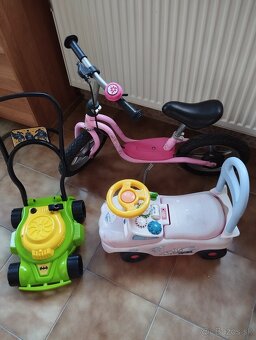 Odrážadlo Puky + mini odrážadlo autíčko+ detská kosačka - 2