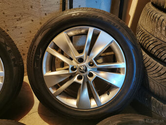Škoda Kodiaq - orig. 18" alu s letnými pneu DOT 24 a 22 - 2