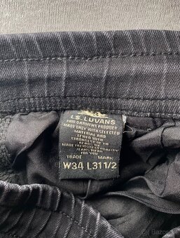 Pánske čierne rifle L.S. Luvans, W34 - 2