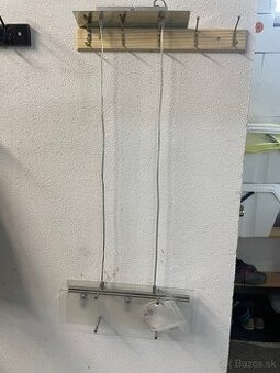 Moderný chróm / sklo závesné svetlo - 2