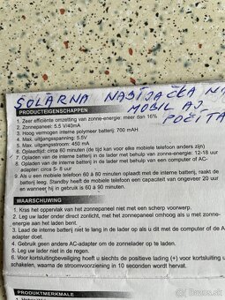 Solárna nabíjačka - 2