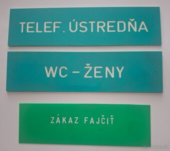 Plastové tabuľky - 2