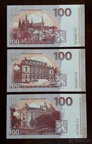 3 x 100 Korún československých - 2