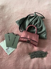Balenciaga hourglass bag metalic pink - 2