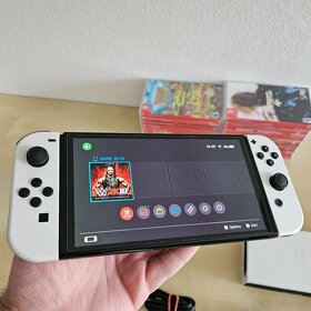 AKTUALNE - Nintendo Switch OLED Ovládač a 128GB [30 Hier] - 2