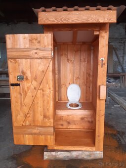 Drevená latrína/suché WC - 2