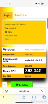 Mokka x 2019 strešný nosič - 2