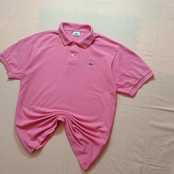 Lacoste ružová polokošeľa s krátkym rukávom XL - 2