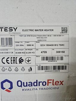 Bojler TESY GCH 1504430 B12 TSRC 3000W – 150L
- 2