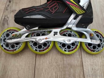 Korcule FILA Plume 90 ABEC 9 Black/Red/Lime 39 - 2