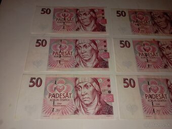 BANKOVKY 50 KČ, PĚKNÉ STAVY, SÉRIE D,E - 2